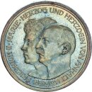 Anhalt Friedrich II. 5 Mark 1914 A Silberhochzeit Silber...