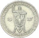 Weimarer Republik 3 Reichsmark 1925 A Rheinlande Silber...