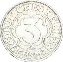 Weimarer Republik 3 Reichsmark 1927 A Nordhausen Silber f. stgl./vz Jäger 327