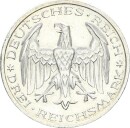 Weimarer Republik 3 Reichsmark 1927 A Universität Marburg Silber vz-stgl. Jäger 330