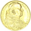 Vatikan Papst Pius XI. 100 Lire 1931 Rom Gold pfr., f. stgl.