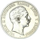 Preußen Wilhelm II. 5 Mark 1908 A Silber ss...