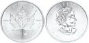 Kanada 5 Dollars Maple Leaf Silber stgl., bfr.