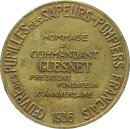 Frankreich Medaille 1936 Guesnet, Feuerwehr-Kinderhilfswerk ss
