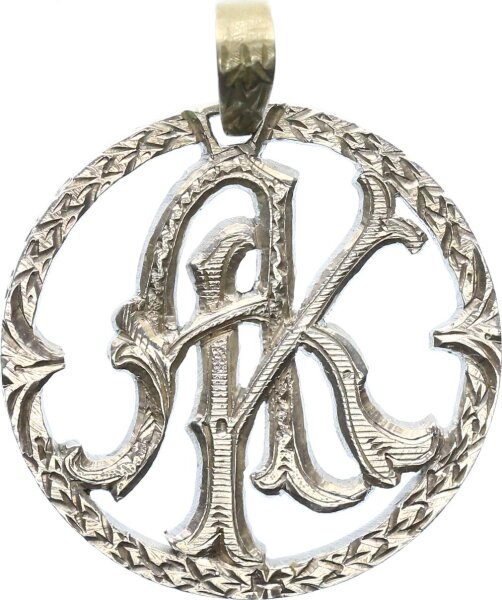 Schmuck 3 Mark gehenkelt als Kettenanhänger Silber