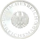 Weimarer Republik 5 Reichsmark 1929 F Lessing Silber min. berührte PP Jäger 336