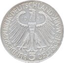 BRD Gedenkmünze 5 DM 1957 J Freiherr von Eichendorff...