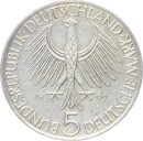 BRD Gedenkmünze 5 DM 1964 J Gottlieb Fichte Silber vz Jäger 393
