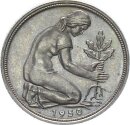 BRD Kursmünze 50 Pfennig 1950 G (Karlsruhe) Bank...