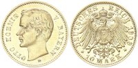 Bayern Otto 10 Mark 1909 D gold pfr., f. stgl./stgl.