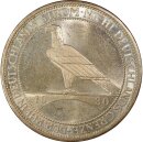 Weimarer Republik 3 Reichsmark 1930 F PCGS MS65, Rheinland Silber pfr., stgl. Jäger 345