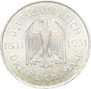 Weimarer Republik 3 Reichsmark 1931 A Stein Silber f. stgl. Jäger 348