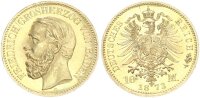 Baden Friedrich I. 10 Mark 1873 G PCGS MS66 TOP POP 1/0 Gold pfr., stgl. Jäger 183