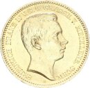 Mecklenburg-Schwerin Friedrich Franz IV. 20 Mark 1901 A Gold vz+ Jäger 234