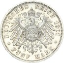 Preußen Wilhelm II. 5 Mark 1901 A 200 Jahre...