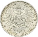 Preußen Wilhelm II. 3 Mark 1909 A Silber ss-vz Jäger 103