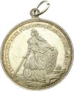 Deutsch-Südwestafrika Medaille ohne Jahr (ca. 1915) Erinnerung an die Kriegsjahre Weißmetall vz+
