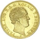 Sachsen Königreich Friedrich August II. 5 Taler 1854 F Gold vz-stgl.