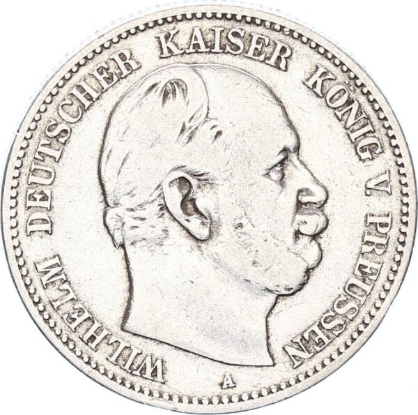Preußen Wilhelm I. 2 Mark 1877 A silver s-ss