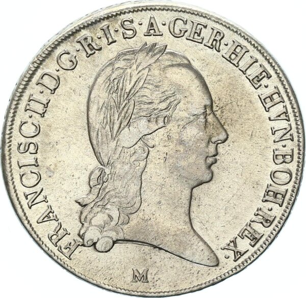 Römisch Deutsches Reich Habsburgische Erblande-Österreich Franz II. Kronentaler 1796 M (Mailand) Silber ss
