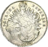 Bayern Karl Theodor Madonnentaler 1786 München silver ss+