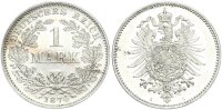 Kaiserreich 1 Mark 1874 G kleiner Adler silver PP