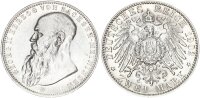 Sachsen-Meiningen Georg II. 2 Mark 1902 D kurzer Bart Silber vz Jäger 151b.