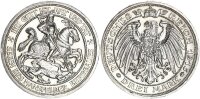 Preußen Wilhelm II. 3 Mark 1915 A Mansfeld silver pfr., stgl.