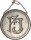 Schmuck 5 Mark 1904 Kaiserreich gehenkelt als Kettenanhänger & graviert Silber