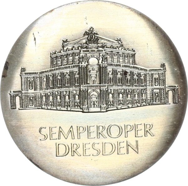 DDR Gedenkmünze 10 Mark 1985 A Wiedereröffnung der Semperoper Silber pfr., f. stgl. Jäger 1600
