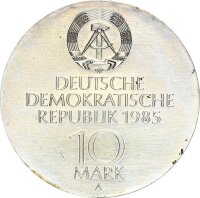 DDR Gedenkmünze 10 Mark 1985 A Wiedereröffnung der Semperoper Silber pfr., f. stgl. Jäger 1600