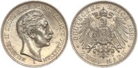 Preußen Wilhelm II. 2 Mark 1893 A Silber vz-stgl./f. stgl. Jäger 102