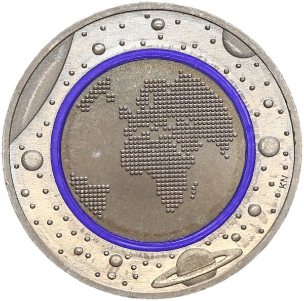 Deutschland Gedenkmünze 5 Euro 2016 J (Hamburg) Blauer Planet Erde Kupfer-Nickel stgl., bfr.
