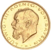 Bayern Ludwig III. 20 Mark 1914 D Die letzte bayrische...