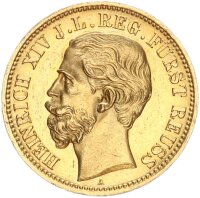 Reuß jüngerer Linie Heinrich XIV. 20 Mark 1881...