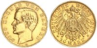 Bayern Otto 10 Mark 1890 D Gold vz Jäger 199