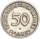 BRD Kursmünze 50 Pfennig 1950 G (Karlsruhe) Bank Deutscher Länder Kupfer-Nickel ss Jäger 379