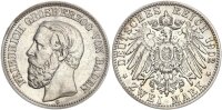 Baden Friedrich I. 2 Mark 1902 G Silber ss Jäger 28