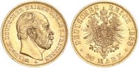 Preußen Wilhelm I. 20 Mark 1888 A Dreikaiserjahr Gold vz-stgl. Jäger 246