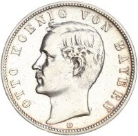 Bayern Otto 5 Mark 1899 D Silber ss Jäger 46