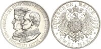 Sachsen Friedrich August III. 2 Mark 1909 E Universität Leipzig Silber f. stgl./f. stgl. aus EA Jäger 138