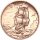 Edelmetalle Kupfer 10x Quarter Dollar 2025 Heimerle + Meule Ascension Island, Segelschiff Kupfer 1/4 oz stgl.