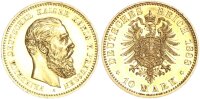 Preußen Friedrich III. 10 Mark 1888 A Dreikaiserjahr Gold PP Jäger 247