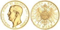 Waldeck-Pyrmont Friedrich Adolf 20 Mark 1903 A Gold PP Jäger 288