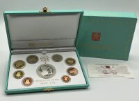 Vatikan KMS 1 Cent bis 2 Euro + Medaille 2013 IPZS -...