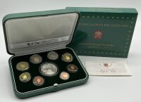 Vatikan KMS 1 Cent bis 2 Euro + 20 Euro 2018 IPZS -...