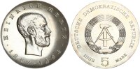 DDR Gedenkmünze 5 Mark 1969 A Heinrich Hertz pfr., stgl. Jäger 1526