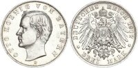 Bayern Otto 3 Mark 1912 D Silber vz/vz+ Jäger 47