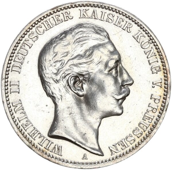 Preußen Wilhelm II. 3 Mark 1912 A Silber ss-vz Jäger 103