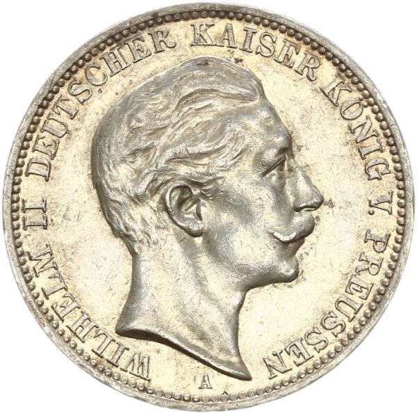 Preußen Wilhelm II. 3 Mark 1912 A Silber ss-vz Jäger 103